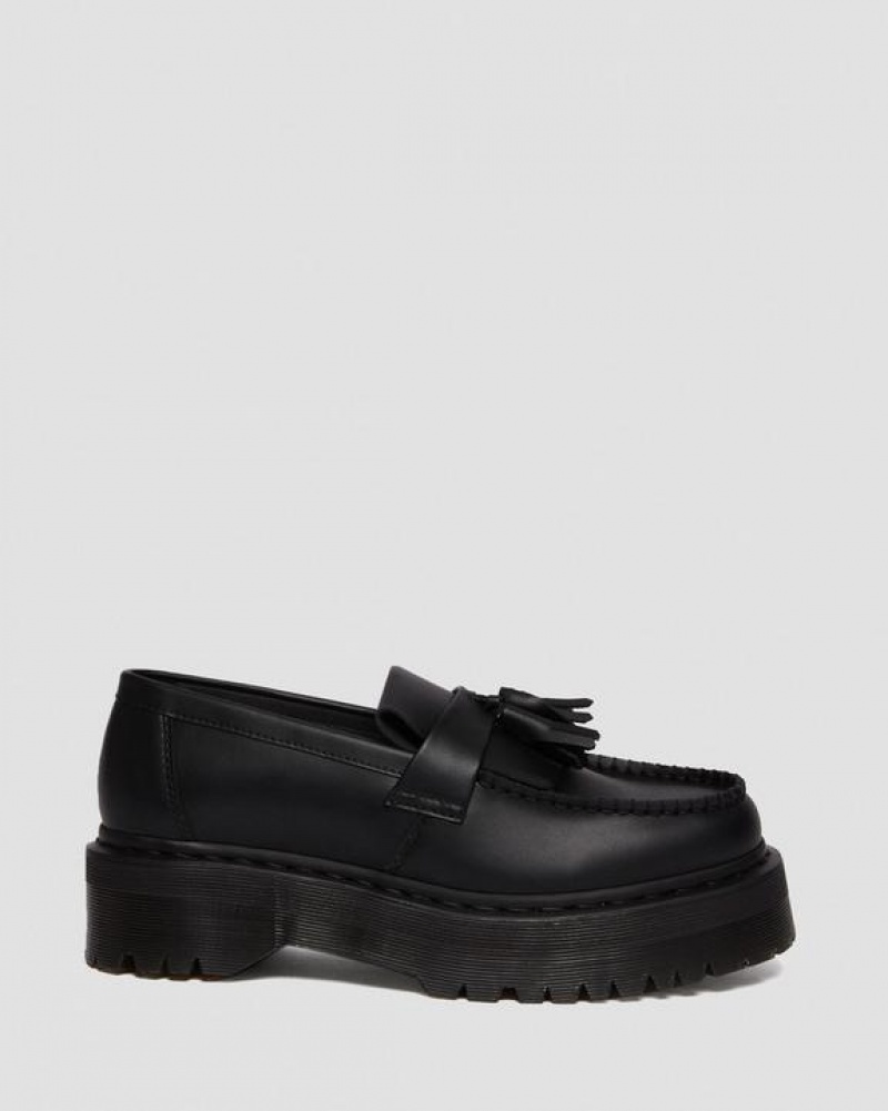 Black Men's Dr Martens Vegan Adrian Felix Tassel Shoes | USA_Dr90686