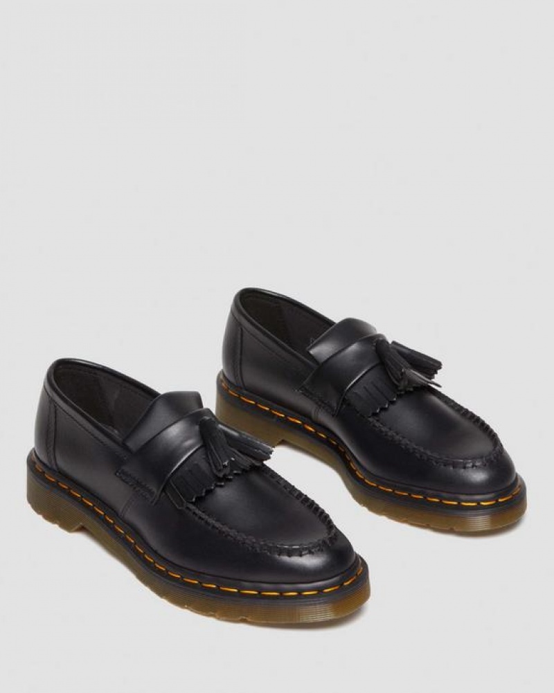 Black Men's Dr Martens Vegan Adrian Felix Tassel Shoes | USA_Dr38224