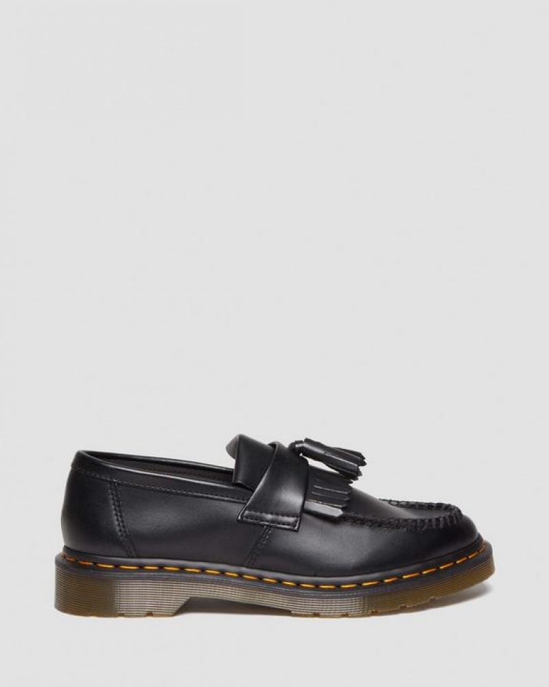 Black Men's Dr Martens Vegan Adrian Felix Tassel Shoes | USA_Dr38224