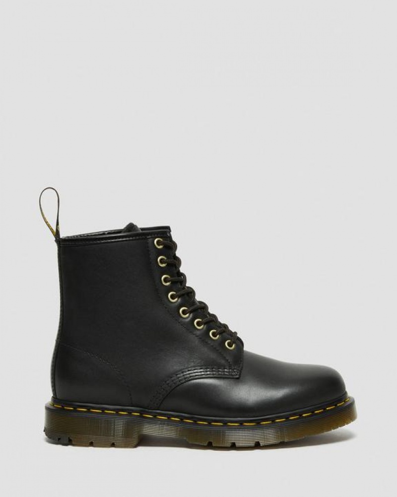 Black Women's Dr Martens 1460 DM's Wintergrip Leather Lace Up Boots | USA_Dr63834