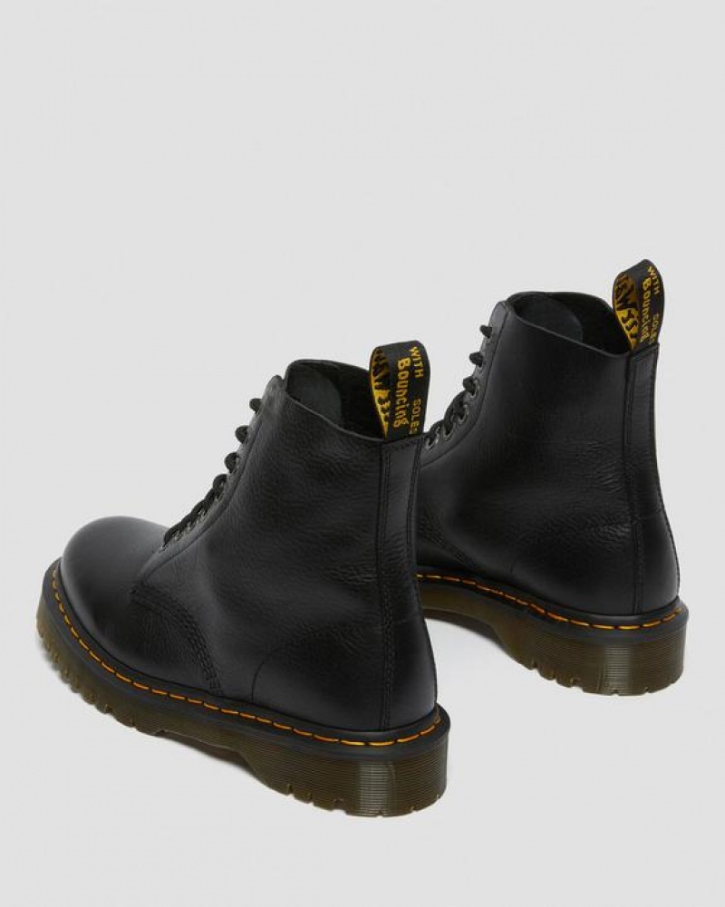 Black Women's Dr Martens 1460 Pascal Bex Pisa Leather Lace Up Boots | USA_Dr43976