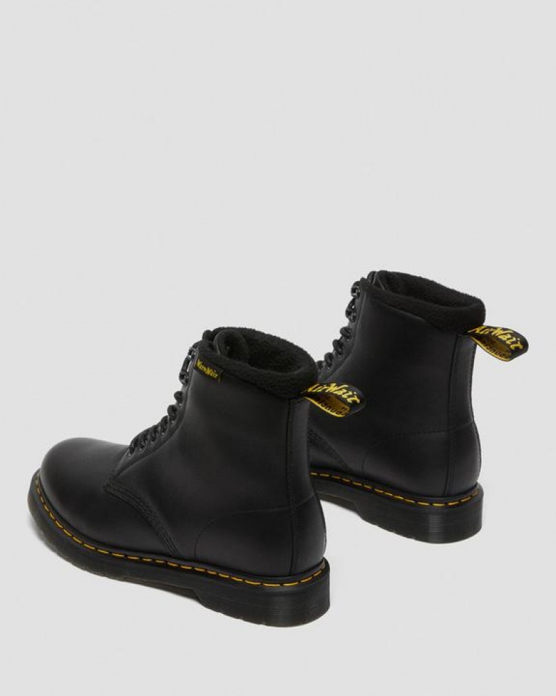 Black Women's Dr Martens 1460 Pascal Warmwair Leather Lace Up Boots | USA_Dr87344