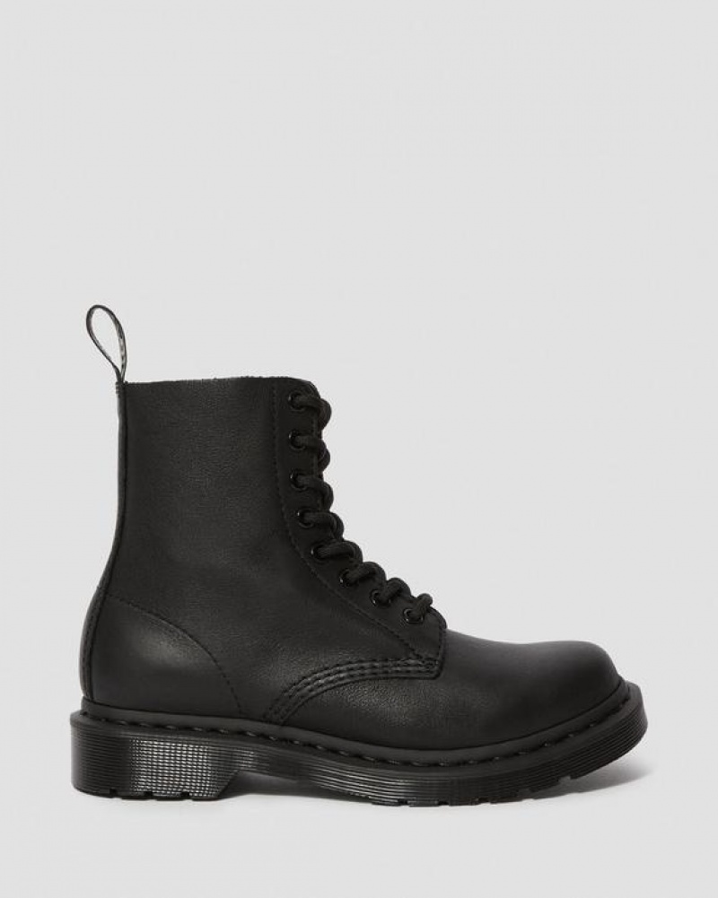 Black Women's Dr Martens 1460 Pascal Women's Mono Lace Up Boots | USA_Dr68884