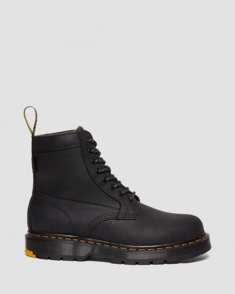 Black Women's Dr Martens 1460 Trinity Wintergrip Waterproof Boots | USA_Dr44979