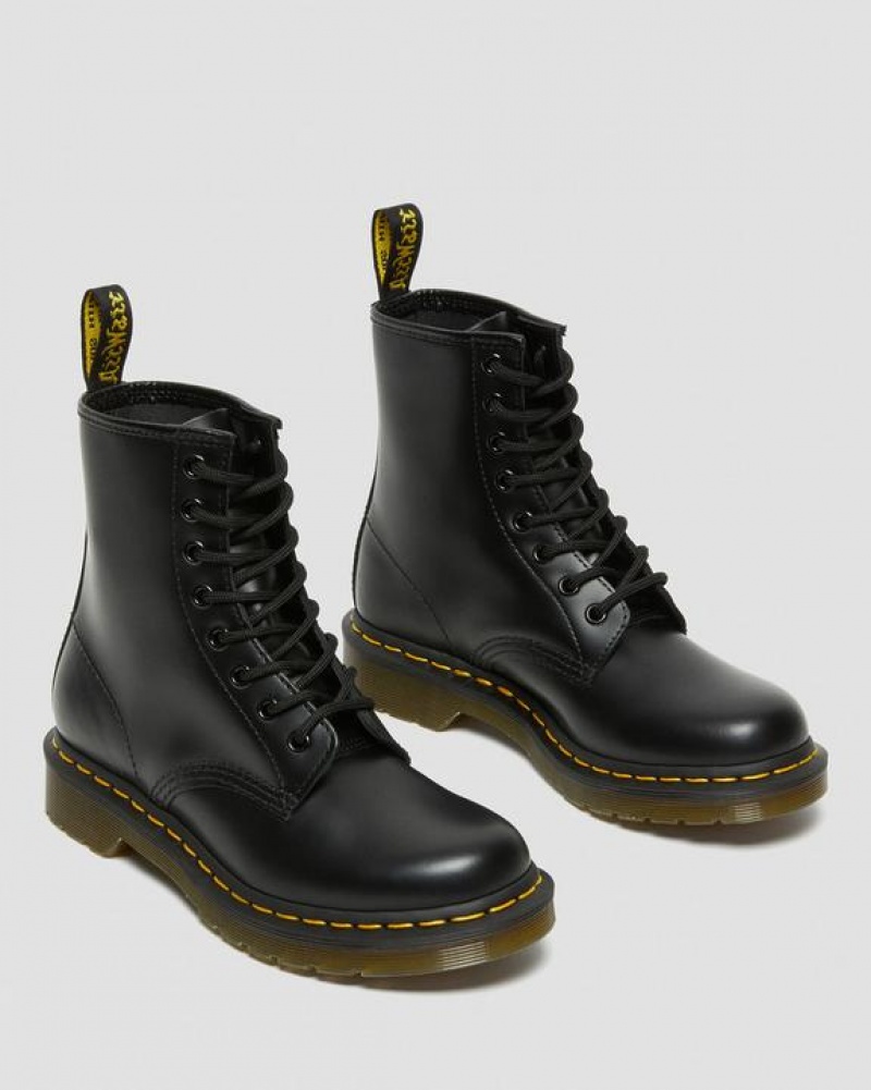 Black Women's Dr Martens 1460 Women's Smooth Leather Lace Up Boots | USA_Dr55448