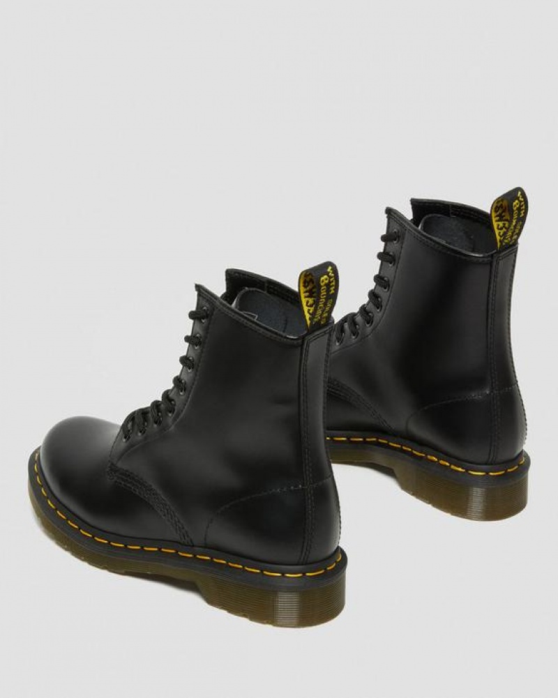 Black Women's Dr Martens 1460 Women's Smooth Leather Lace Up Boots | USA_Dr55448