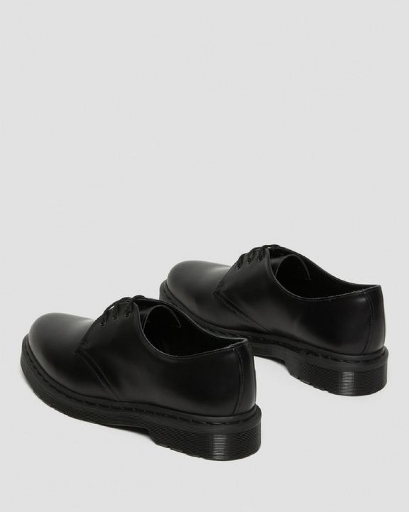 Black Women's Dr Martens 1461 Mono Smooth Leather Oxford Shoes | USA_Dr67363