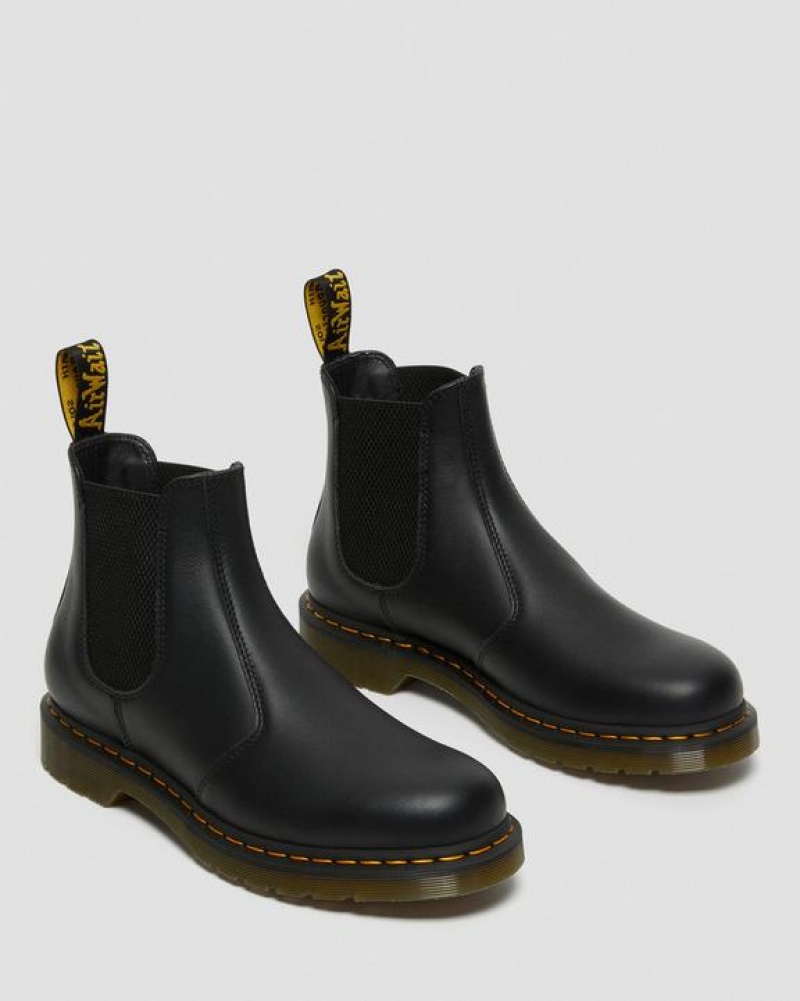 Black Women's Dr Martens 2976 Nappa Leather Chelsea Boots | USA_Dr97830