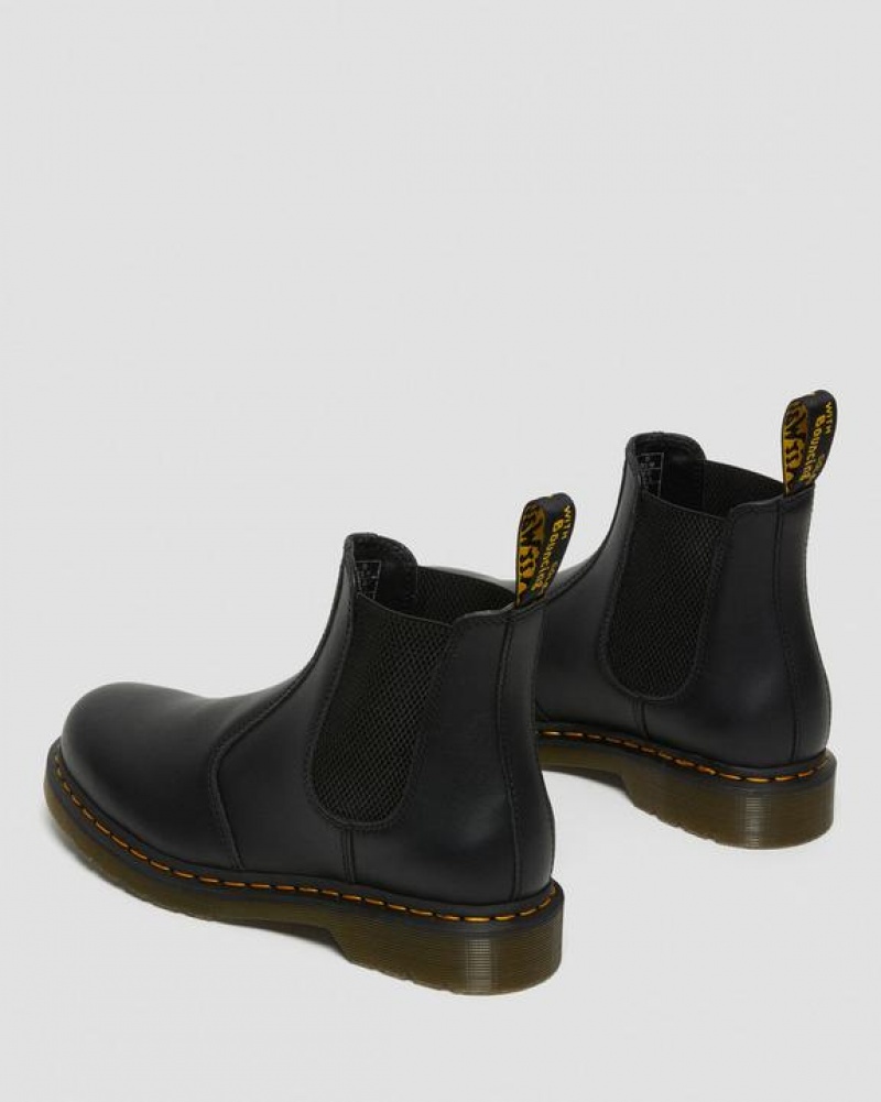 Black Women's Dr Martens 2976 Nappa Leather Chelsea Boots | USA_Dr97830