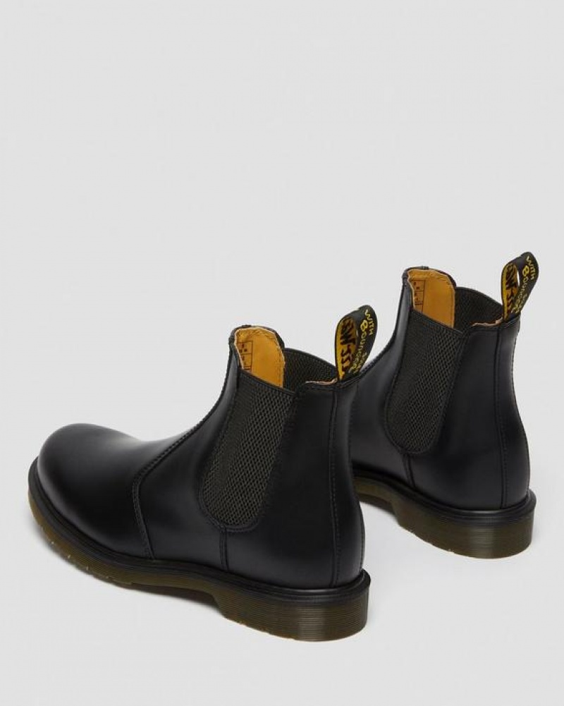 Black Women's Dr Martens 2976 Smooth Leather Chelsea Boots | USA_Dr44203