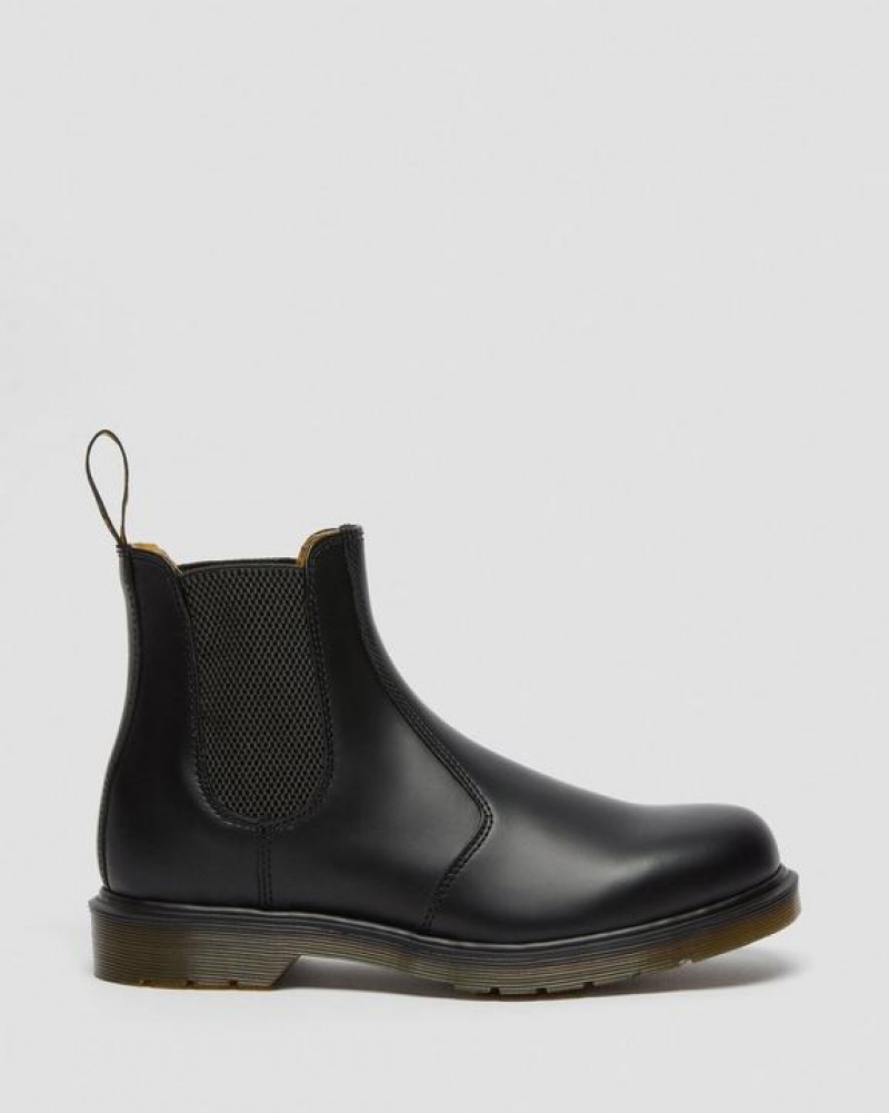 Black Women's Dr Martens 2976 Smooth Leather Chelsea Boots | USA_Dr44203