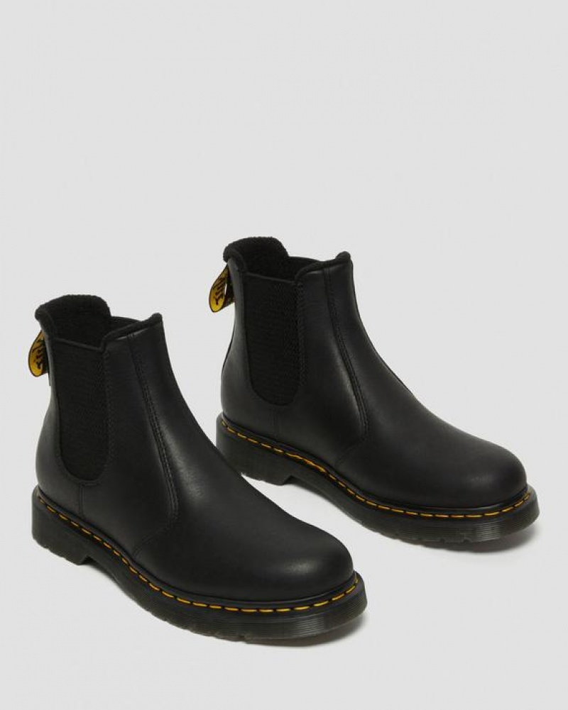 Black Women's Dr Martens 2976 Warmwair Leather Chelsea Boots | USA_Dr59066