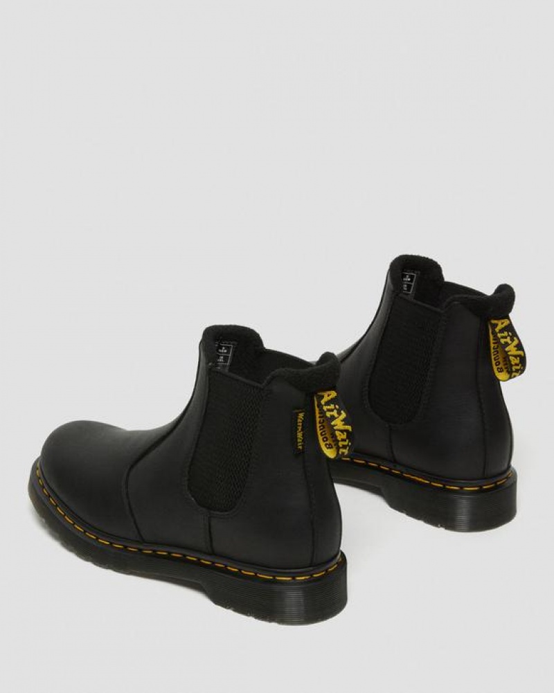 Black Women's Dr Martens 2976 Warmwair Leather Chelsea Boots | USA_Dr59066