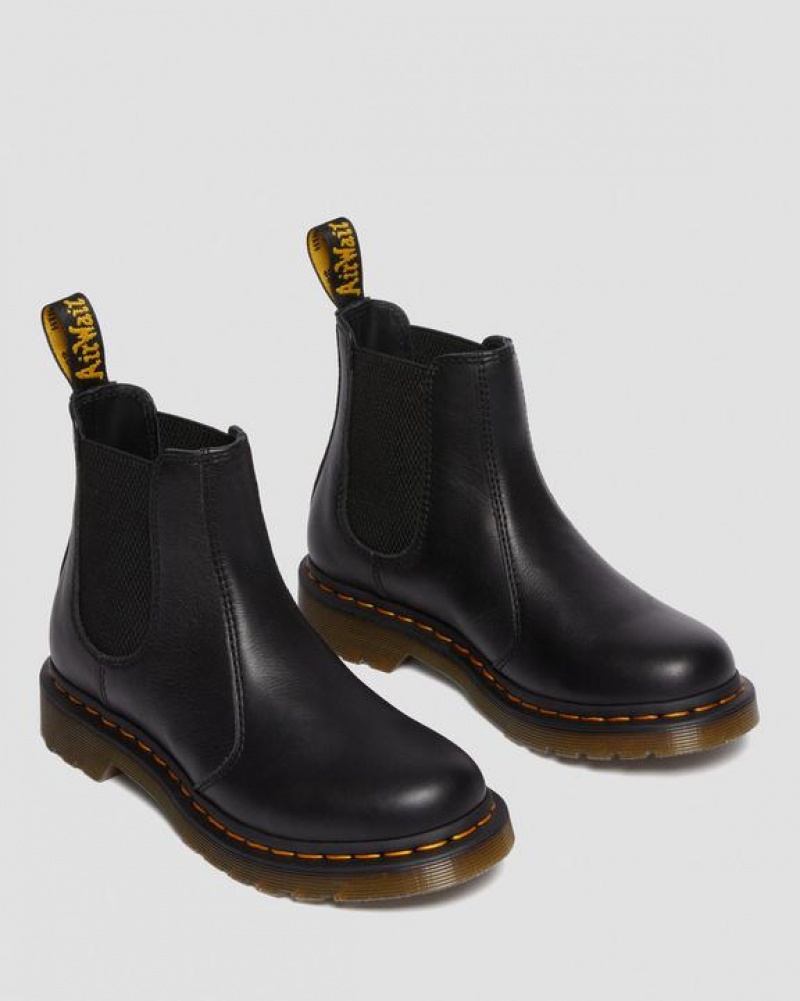 Black Women's Dr Martens 2976 Women's Leather Chelsea Boots | USA_Dr75719