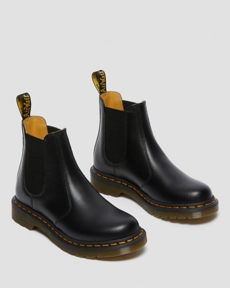 Black Women's Dr Martens 2976 Women's Smooth Leather Chelsea Boots | USA_Dr14109