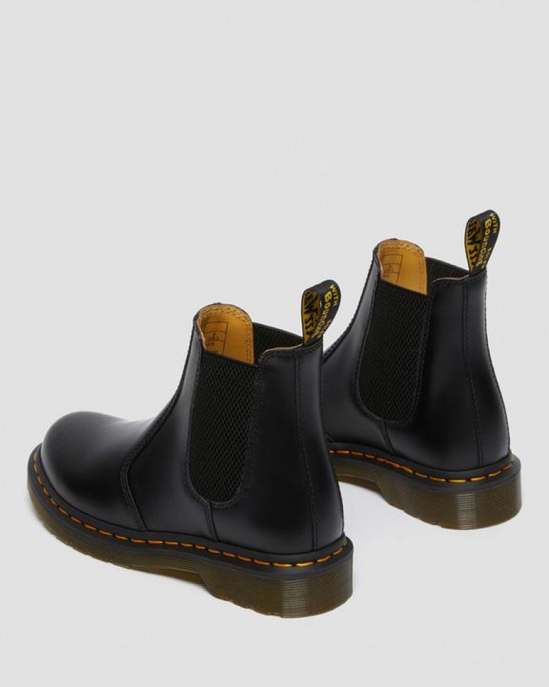 Black Women's Dr Martens 2976 Women's Smooth Leather Chelsea Boots | USA_Dr14109