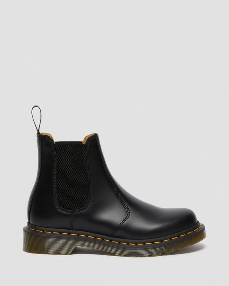 Black Women's Dr Martens 2976 Women's Smooth Leather Chelsea Boots | USA_Dr14109