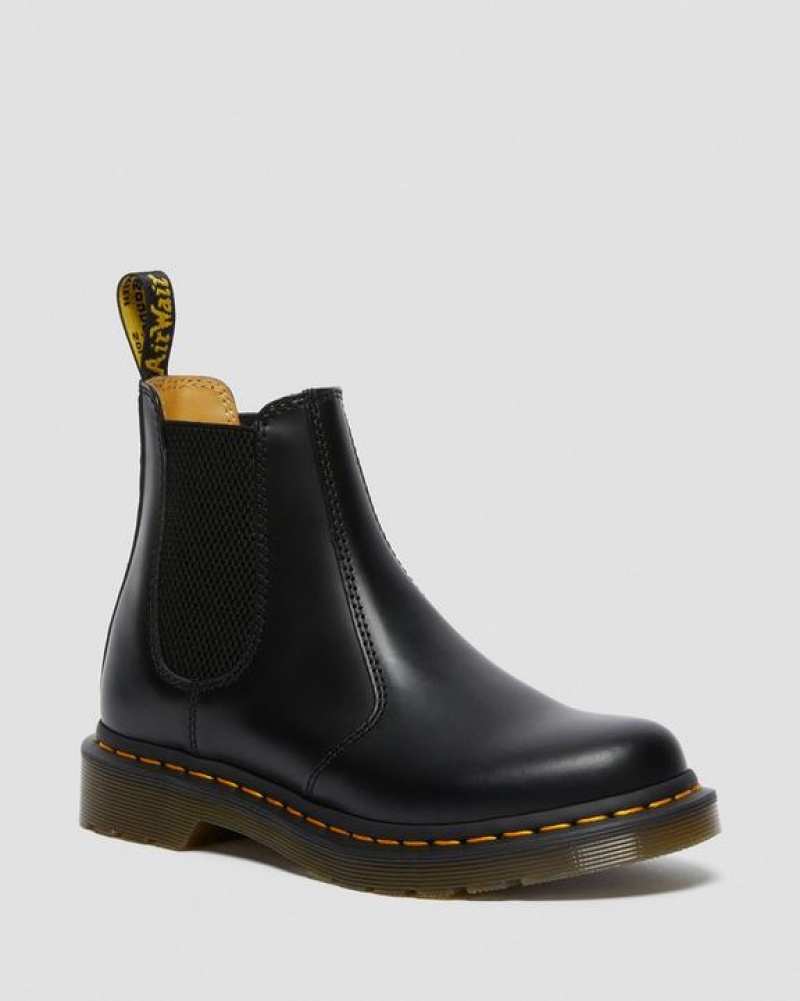 Black Women\'s Dr Martens 2976 Women's Smooth Leather Chelsea Boots | USA_Dr14109