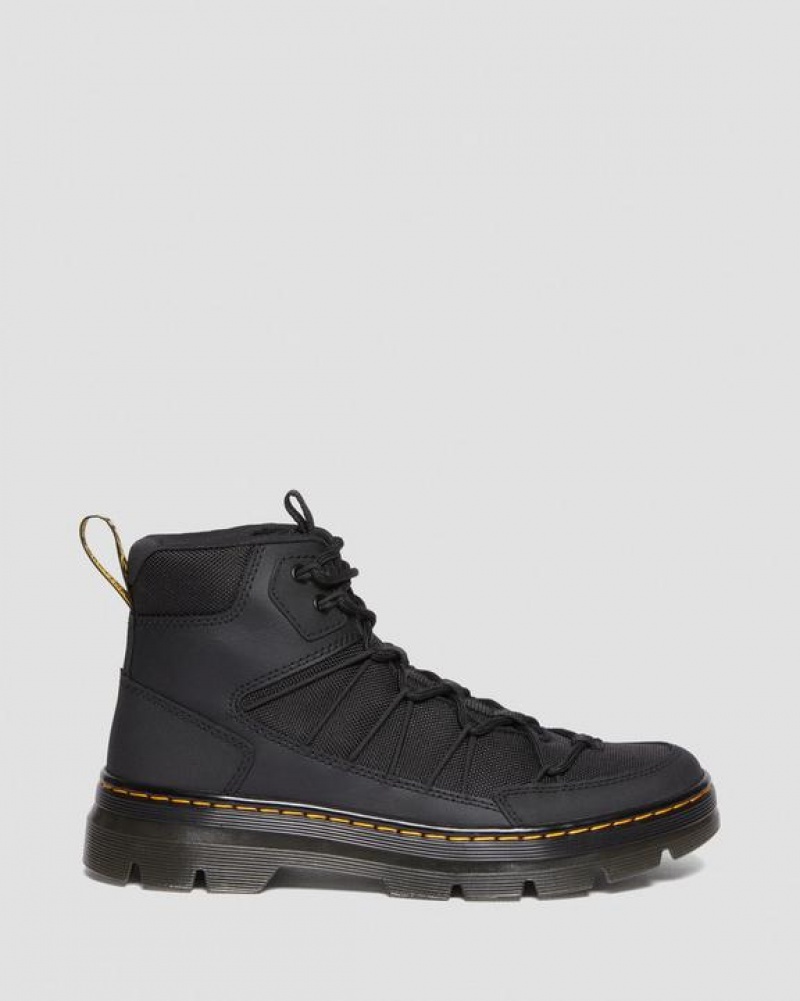 Black Women's Dr Martens Buwick Extra Tough Lace Up Utility Boots | USA_Dr22822