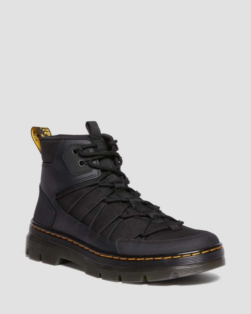 Black Women\'s Dr Martens Buwick Extra Tough Lace Up Utility Boots | USA_Dr22822