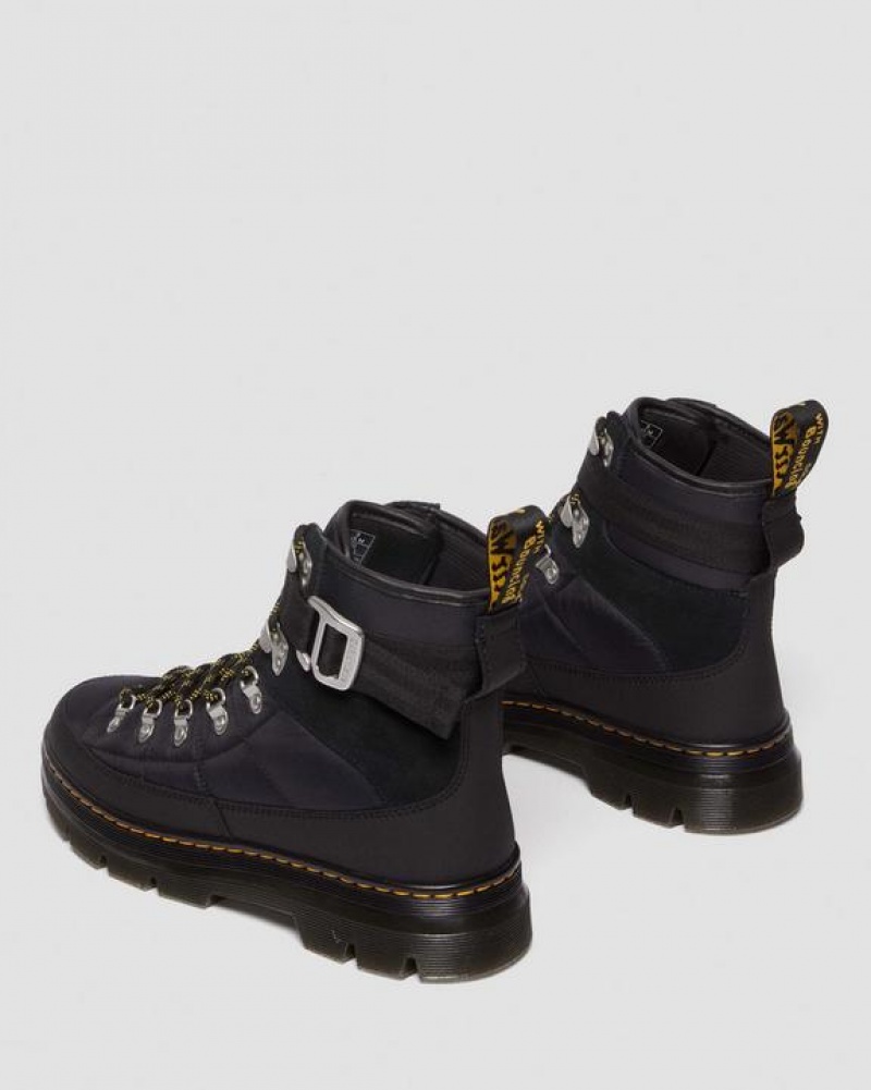 Black Women's Dr Martens Combs Tech Quilted Casual Boots | USA_Dr17654