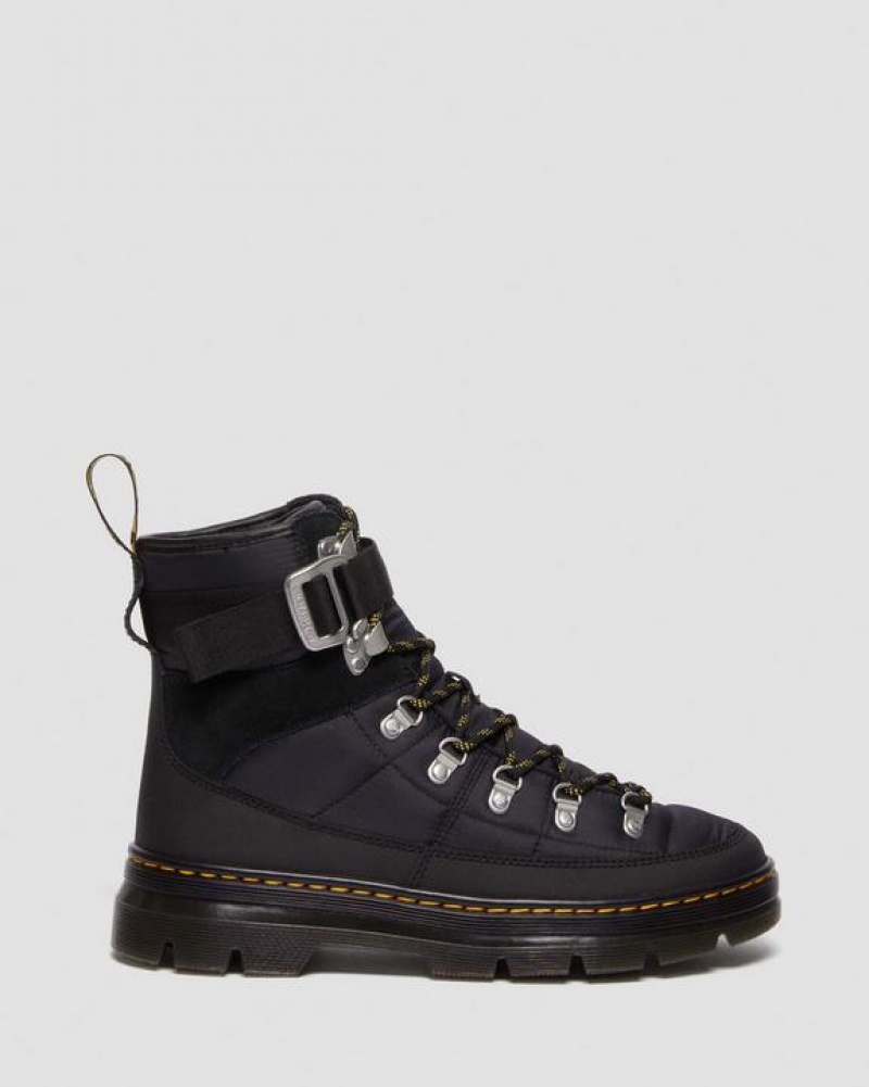 Black Women's Dr Martens Combs Tech Quilted Casual Boots | USA_Dr17654