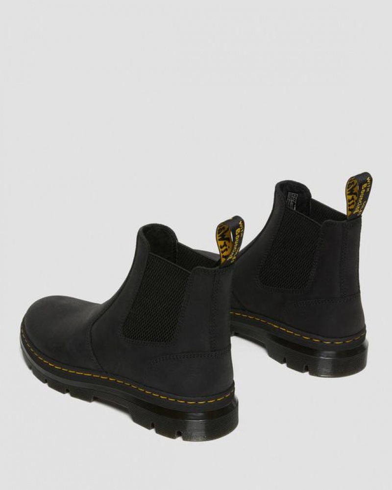 Black Women's Dr Martens Embury Leather Casual Chelsea Boots | USA_Dr10539