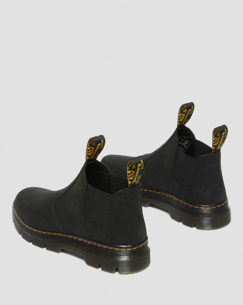 Black Women's Dr Martens Hardie II Leather Chelsea Work Boots | USA_Dr56660