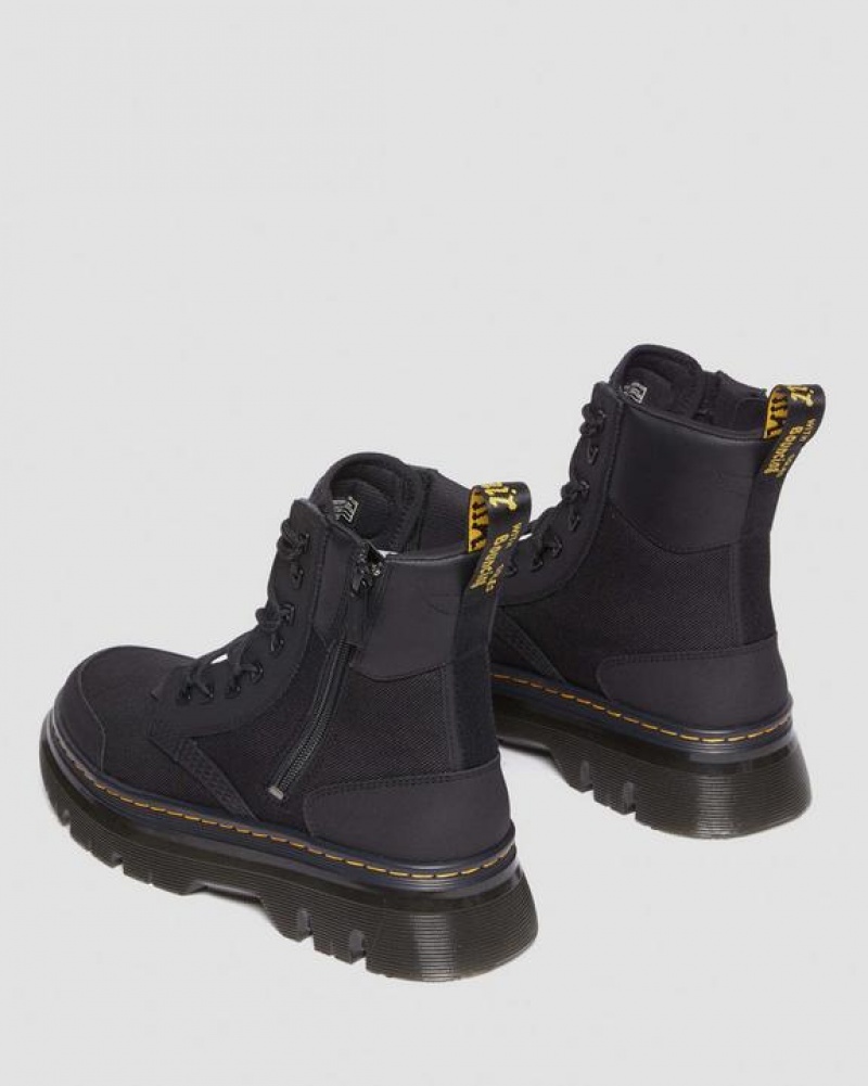 Black Women's Dr Martens Tarik Zip Poly & Leather Utility Boots | USA_Dr23468