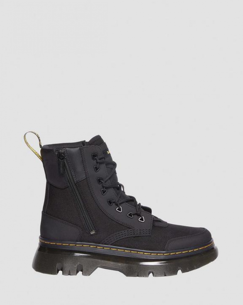 Black Women's Dr Martens Tarik Zip Poly & Leather Utility Boots | USA_Dr23468