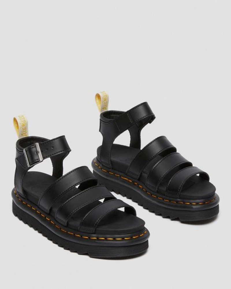 Black Women's Dr Martens Vegan Blaire Women's Felix Gladiator Sandals | USA_Dr17442