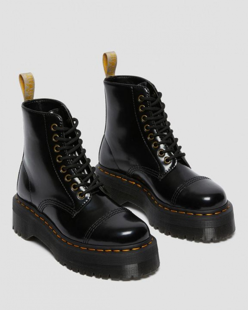 Black Women's Dr Martens Vegan Sinclair Platform Boots | USA_Dr59264