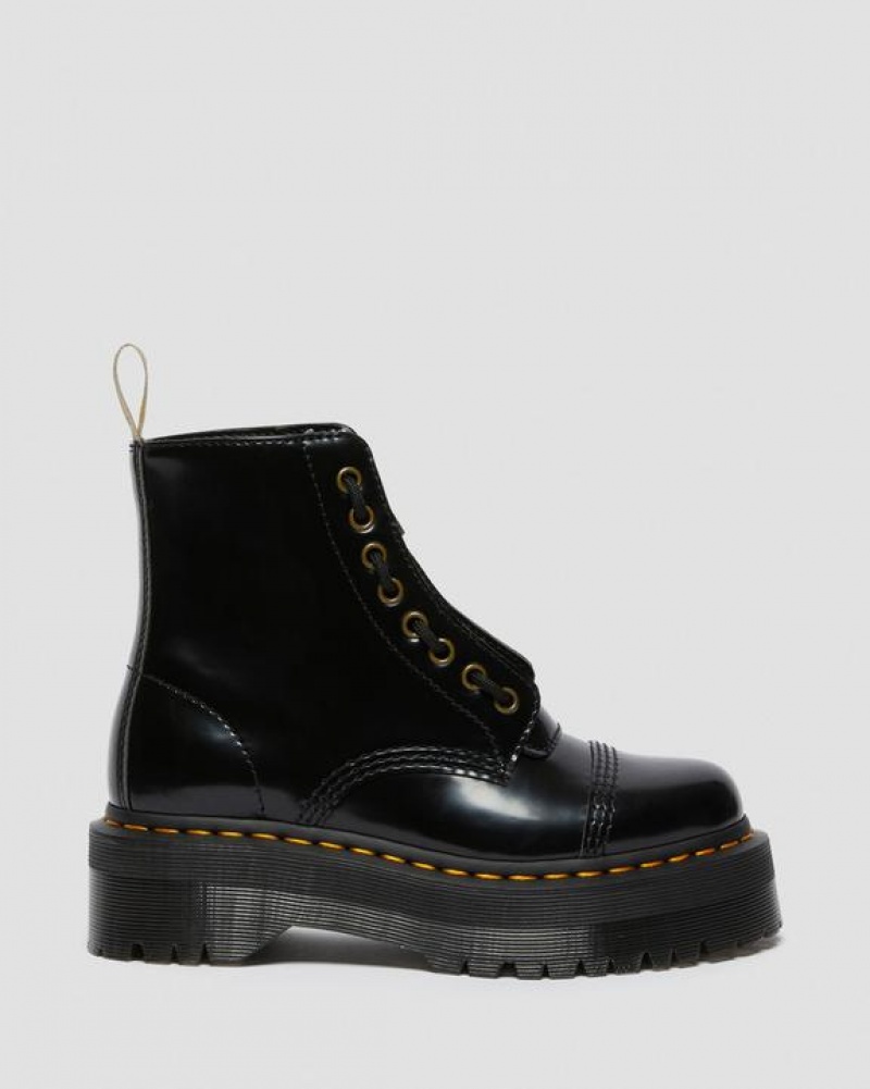 Black Women's Dr Martens Vegan Sinclair Platform Boots | USA_Dr59264