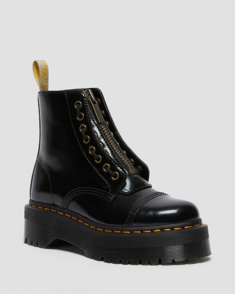 Black Women\'s Dr Martens Vegan Sinclair Platform Boots | USA_Dr59264