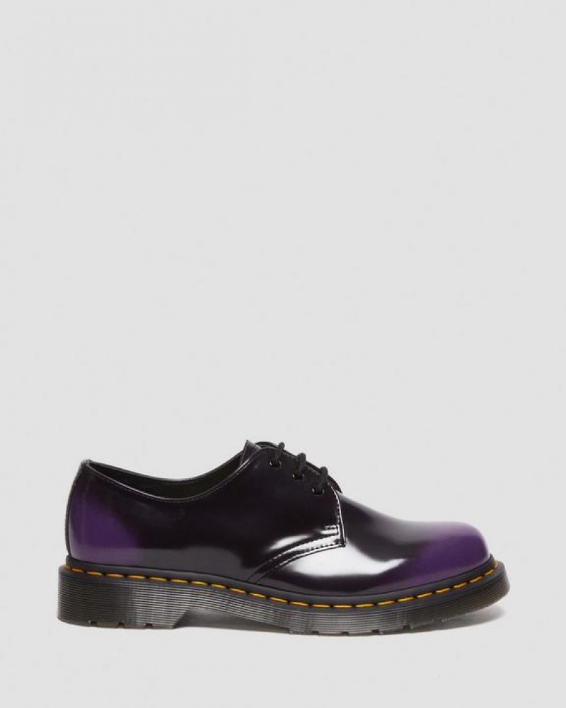 Black / Purple Men's Dr Martens Vegan 1461 Oxford Shoes | USA_Dr81213