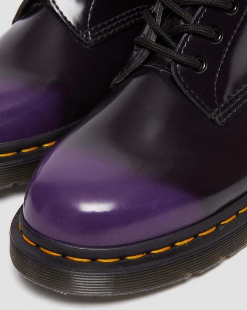 Black / Purple Women's Dr Martens Vegan 1460 Lace Up Boots | USA_Dr91139