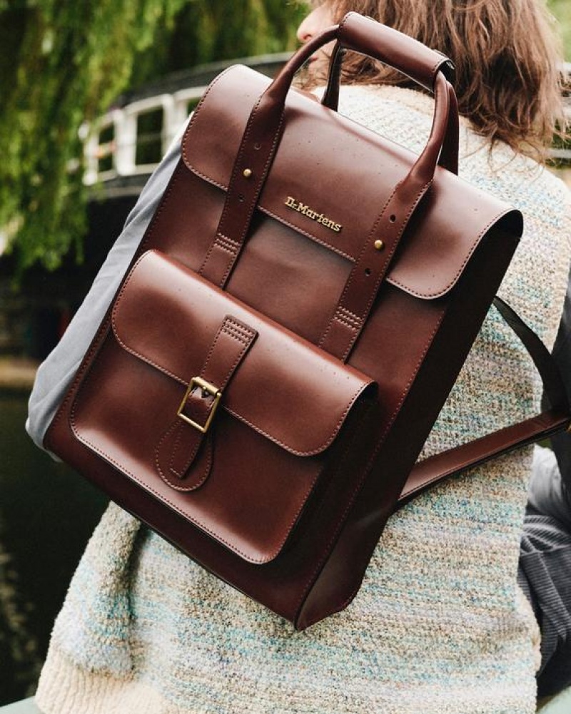 Brown Accessories Dr Martens Vegan Norfolk Backpack Bags | USA_Dr59837