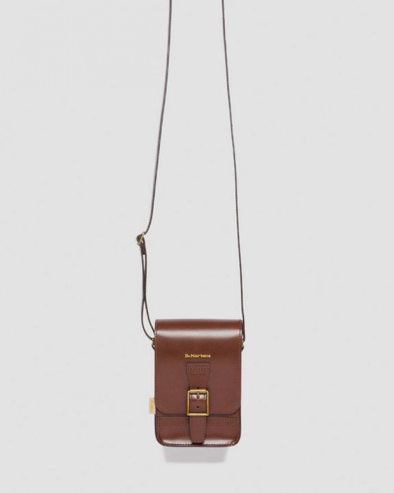 Brown Accessories Dr Martens Vegan Norfolk Vertical Crossbody Bags | USA_Dr67207