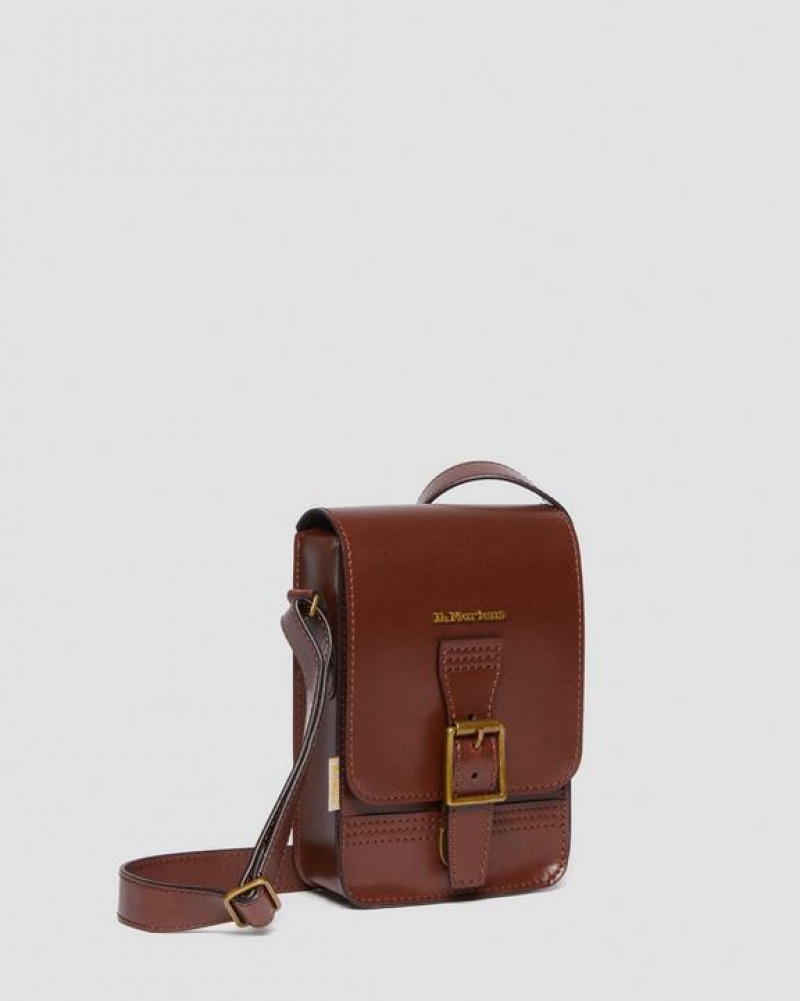 Brown Accessories Dr Martens Vegan Norfolk Vertical Crossbody Bags | USA_Dr67207