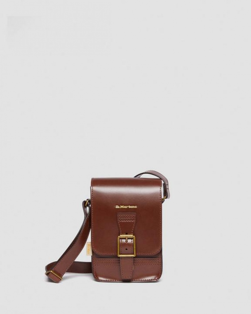 Brown Accessories Dr Martens Vegan Norfolk Vertical Crossbody Bags | USA_Dr67207