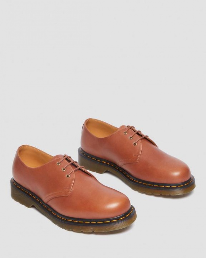 Brown Men's Dr Martens 1461 Carrara Leather Oxford Shoes | USA_Dr27893