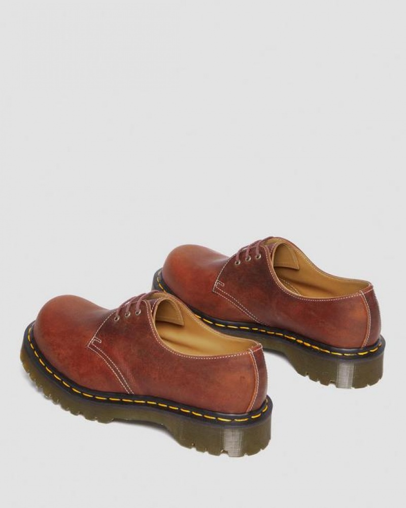 Brown Men's Dr Martens 1461 Made in England Heritage Leather Oxford Shoes | USA_Dr90727