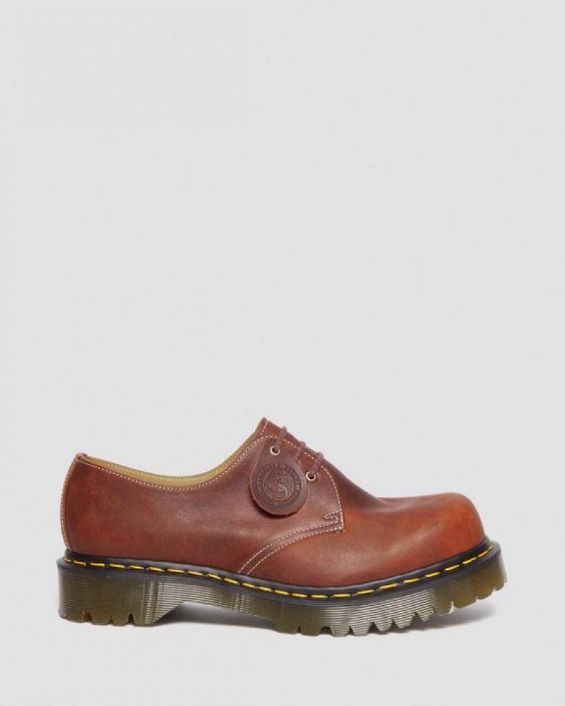 Brown Men's Dr Martens 1461 Made in England Heritage Leather Oxford Shoes | USA_Dr90727