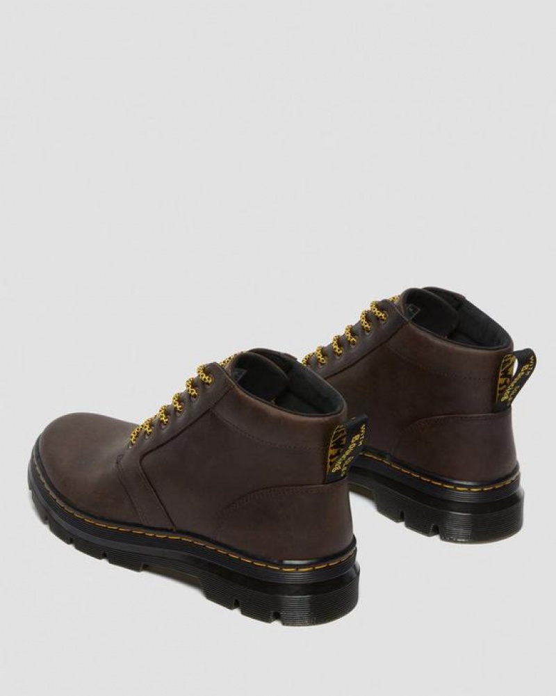 Brown Women's Dr Martens Bonny Leather Casual Boots | USA_Dr65137