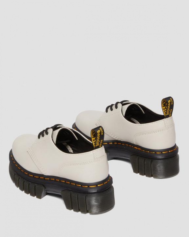 Grey Men's Dr Martens Audrick Nappa Leather Shoes | USA_Dr18351