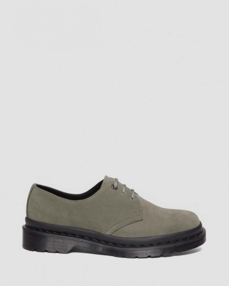 Grey Women's Dr Martens 1461 Milled Nubuck Oxford Shoes | USA_Dr52220