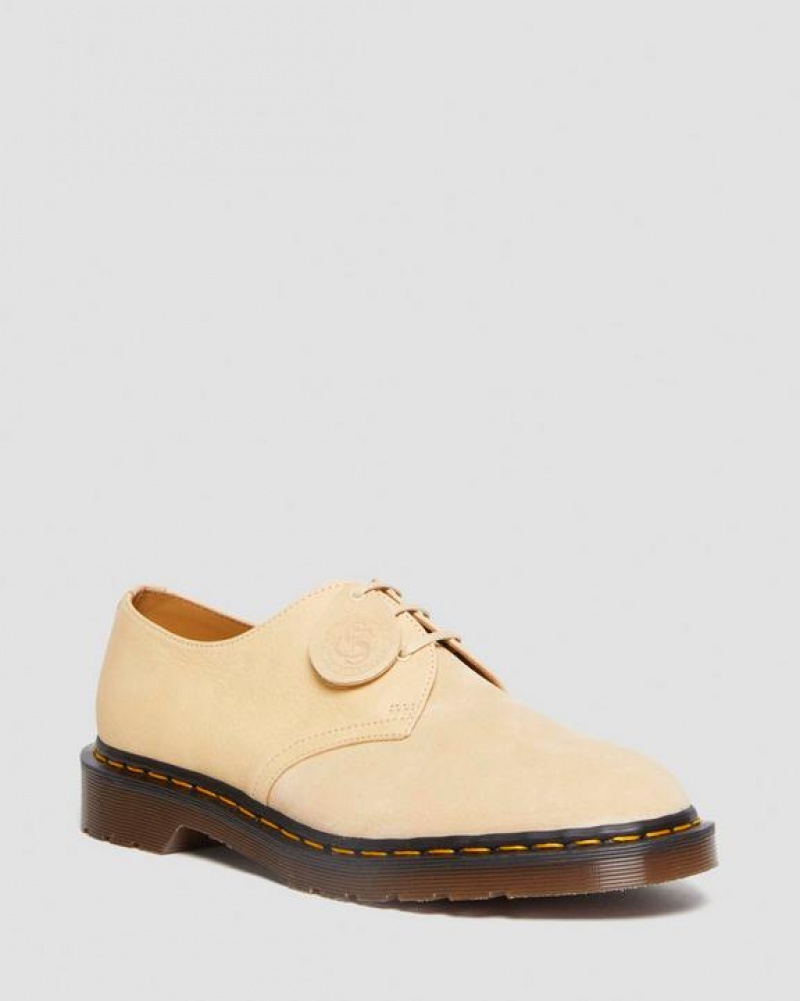 Mustard Men\'s Dr Martens 1461 Made in England Suede Oxford Shoes | USA_Dr88072