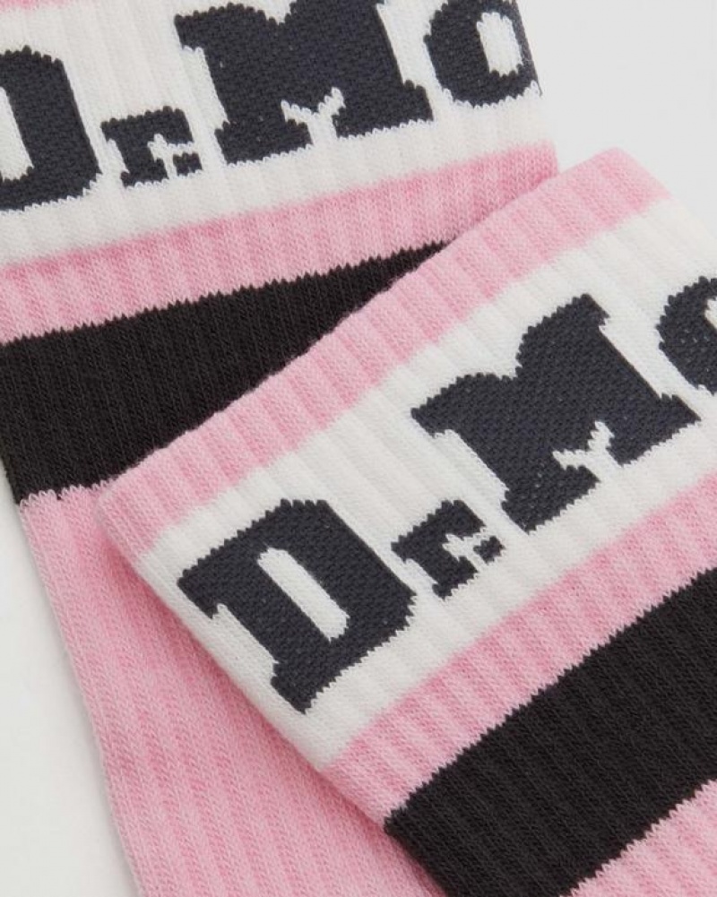 Pink Accessories Dr Martens Athletic Logo Organic Cotton Blend Size,S/M,M/L~US WOMEN,5 - 10,11 - 16~US MEN,4 - 9,10 - 15~UK,3 - | USA_Dr75312