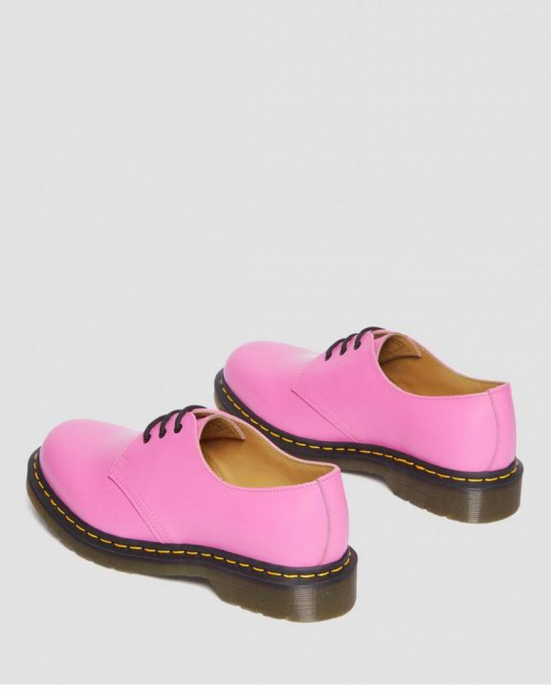 Pink Men's Dr Martens 1461 Smooth Leather Oxford Shoes | USA_Dr56403