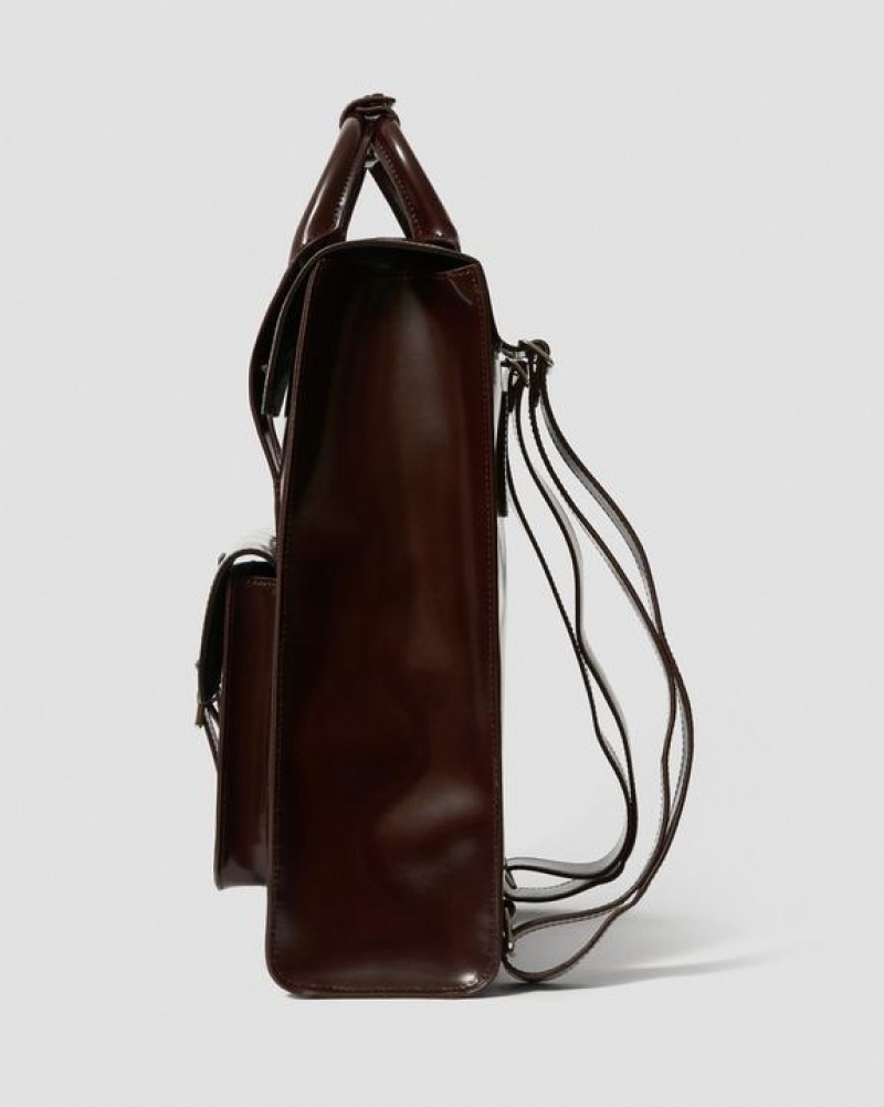 Red Accessories Dr Martens Vegan Leather Backpack Bags | USA_Dr89557